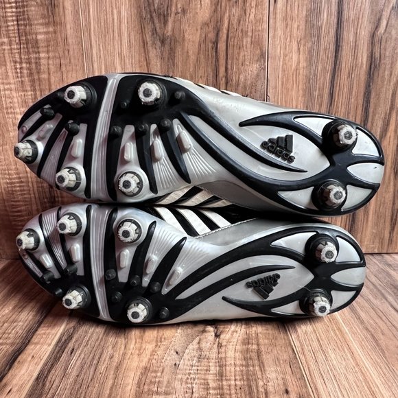 Adidas Team Signature 619 Mens Football Cleats Reggie Bush Black White Size 10.5 - Picture 6 of 7